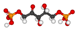 Ball-and-stick model, based on x-ray diffraction data