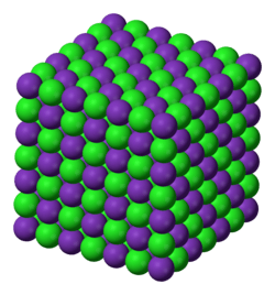 Rubidium chloride's NaCl structure