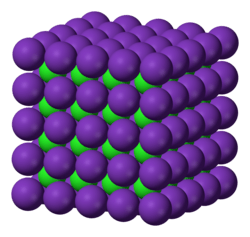 Rubidium chloride's CsCl structure