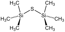 Stereo structural formula of bis(trimethylsilyl)sulfide