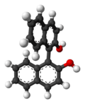 Ball-and-stick model of S-BINOL