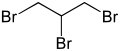 Skeletal formula of 1,2,3-tribromopropane
