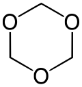 Trioxane is a stable cyclic trimer of formaldehyde.