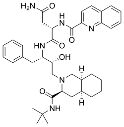 Saquinavir, vasodilator