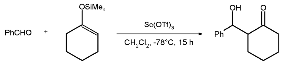 Sc(OTf)3-mediated aldol condensation