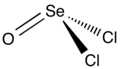 Structure of the selenium oxydichloride molecule