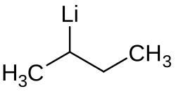 Skeletal formula of sec-butyllithium