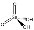 Structural formula of selenic acid
