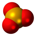 Space-filling model of the monomer as found in the gas phase