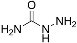 Skeletal formula of semicarbazide