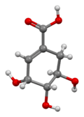 3D model of shikimic acid