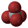 Space fill model of silicon tetrabromide