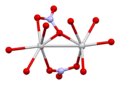 Silver coordination environment in the crystal structure of silver nitrate