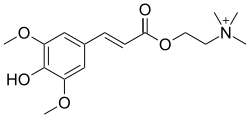 Chemical structure of sinapine