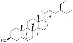 Skeletal formula of sitosterol
