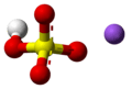 Ball-and-stick model of the component ions