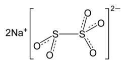 Structure of sodium metabisulfite
