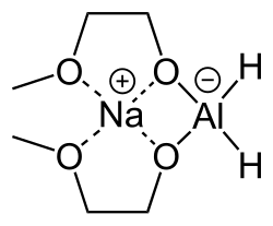 Structural formula of sodium bis(2-methoxyethoxy)aluminium hydride