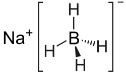 Wireframe model of sodium borohydride