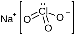 Skeletal formula of sodium chlorate