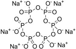 Skeletal formula of sodium hexametaphosphate