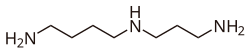 2D representation of the chemical structure of spermidine .
