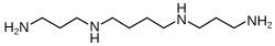 Skeletal formula of spermine