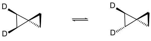 Spiropentane topomerization