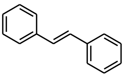 trans-stilbene - skeletal formula