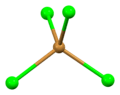 Tetrahedral coordination geometry of bromine number 3