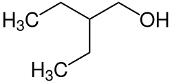 Structural formula of 2-Ethyl-1-butanol