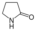 Structural formula of 2-Pyrrolidone