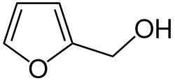 Structural formula of furfuryl alcohol
