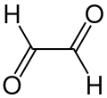 Skeletal formula of glyoxal