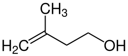 Structural formula of isoprenol