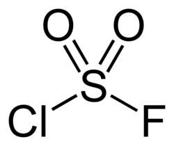 Structure of sulfuryl chloride fluoride