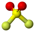Ball-and-stick model of sulfuryl fluoride