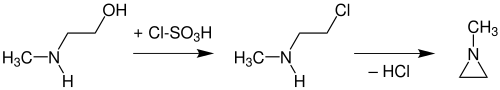 Synthese von N-Methylaziridin