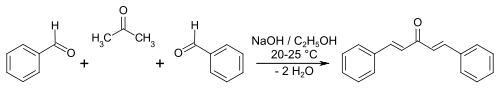 Dibenzalacetone synthesis