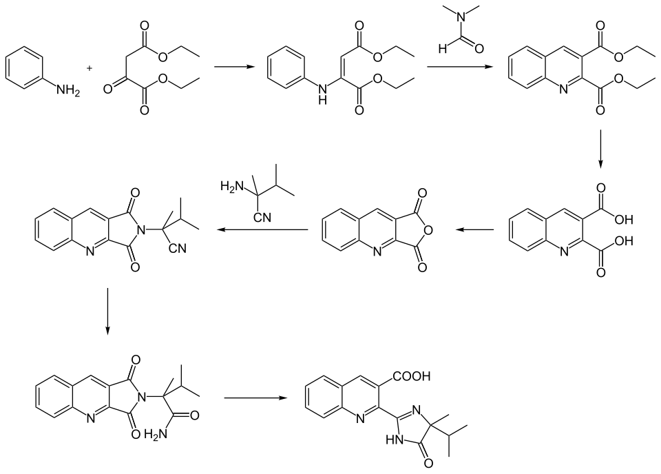 Imazaquin Synthesis Reaction