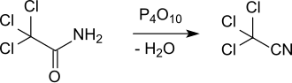 Trichloroacetonitrile via trichloracetamide