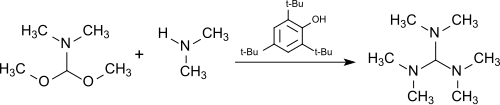 Synthesis of TDAM from the dimethylacetal of DMF