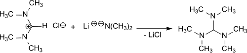 Synthesis of TDAM from TMF-Cl and lithium dimethylamide