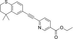 Skeletal formula of tazarotene