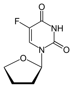 Skeletal formula of tegafur
