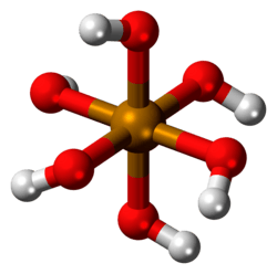 Ball-and-stick model of ortho-telluric acid
