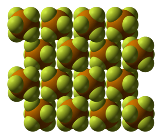 Space-filling model of the crystal structure