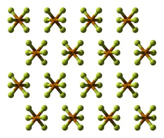 Ball-and-stick model of the crystal structure