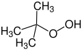 Skeletal formula of tert-butyl hydroperoxide