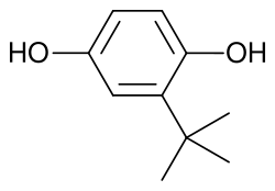 Chemical structure of tert-butylhydroquinone
